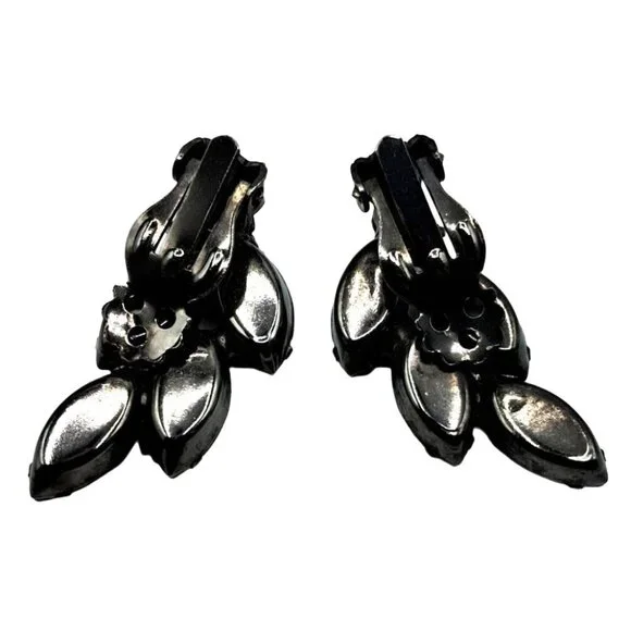 Juliana Brooch Earrings Jewelry Set Red Rhinestone Aurora Borealis Vintage Costu - Picture 8 of 12